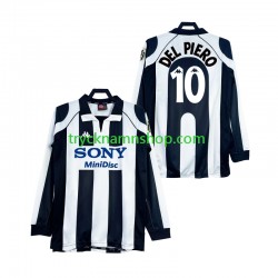 Juventus DEL PIERO 10 1997 1998 Tröja Retro 1:a Matchställ Män Långärmad