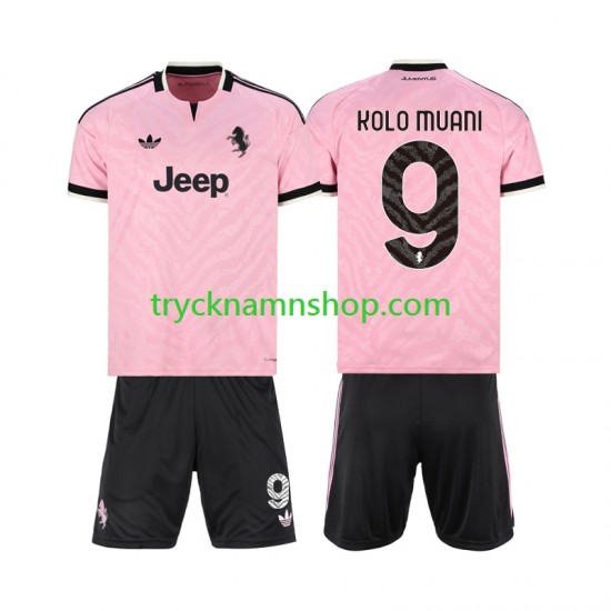 Juventus Randal Kolo Muani 9 2026-2027 Tröja 2:a Matchställ Barn Kortärmad