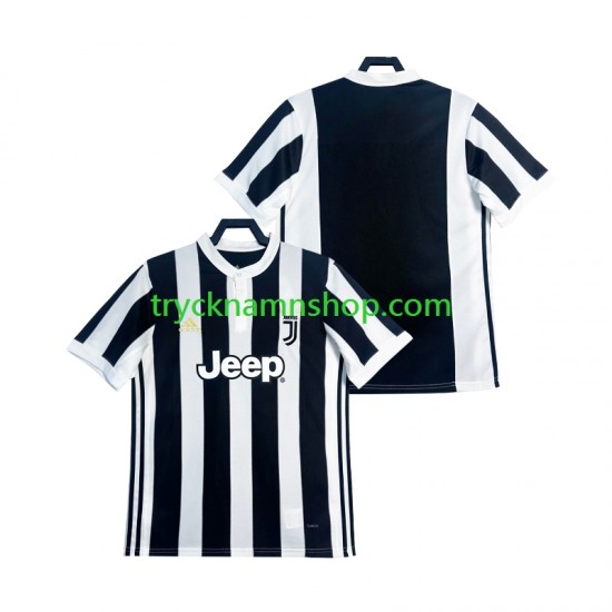 Juventus 2017 2018 Tröja Retro 1:a Matchställ Män Kortärmad