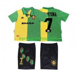 Manchester United CANTONA 7 1992 1994 Tröja Retro 3:e Matchställ Barn Kortärmad