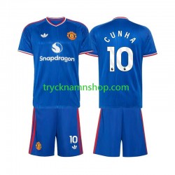 Manchester United Matheus Cunha 10 2026-2027 Tröja 2:a Matchställ Barn Kortärmad