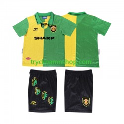 Manchester United 1992 1994 Tröja Retro 3:e Matchställ Barn Kortärmad