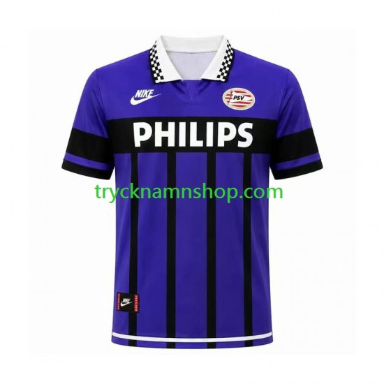 PSV Eindhoven 1995 Tröja Retro 2:a Matchställ Män Kortärmad