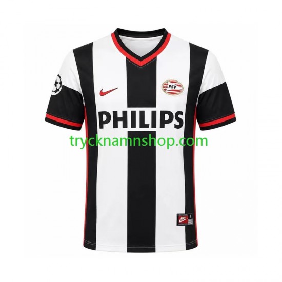 PSV Eindhoven 1998 Tröja Retro 2:a Matchställ Män Kortärmad