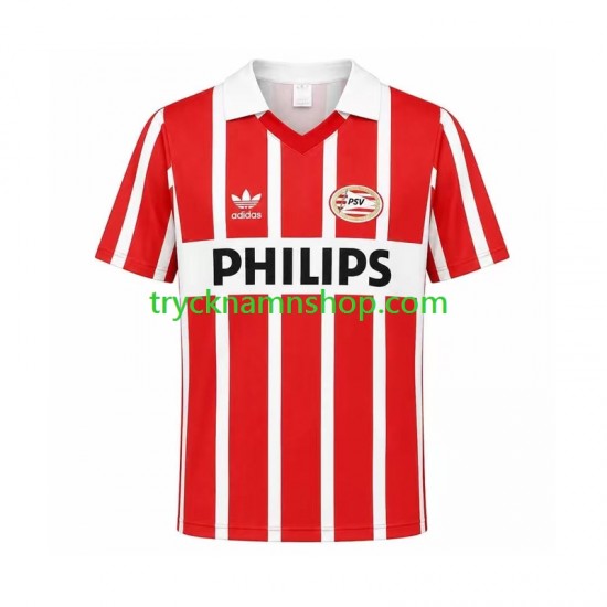 PSV Eindhoven 1990 Tröja Retro 1:a Matchställ Män Kortärmad
