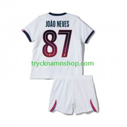Paris Saint-Germain Joao Neves 87 2026-2027 Tröja 2:a Matchställ Barn Kortärmad