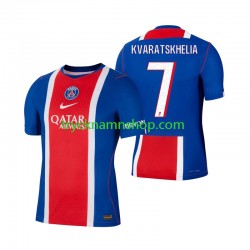 Paris Saint-Germain Khvicha Kvaratskhelia 7 2026-2027 Tröja 1:a Matchställ Män Kortärmad