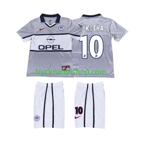 Paris Saint-Germain OKOCHA 10 2000 2001 Tröja Retro 2:a Matchställ Barn Kortärmad