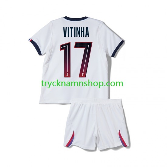 Paris Saint-Germain Vitinha 17 2026-2027 Tröja 2:a Matchställ Barn Kortärmad