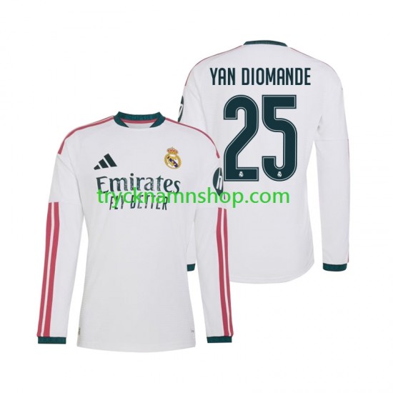 Real Madrid Yan Diomande 25 2026-2027 Tröja 1:a Matchställ Män Långärmad