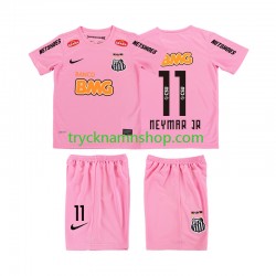 Santos Neymar JR 11 2012 2013 Tröja Retro 4:e Matchställ Barn Kortärmad