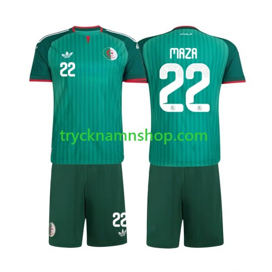 Algeriet Ibrahim Maza 22 2026 Tröja 2:a Matchställ Barn Kortärmad