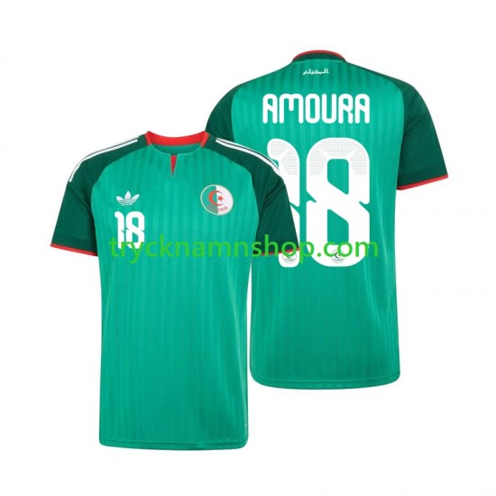 Algeriet Mohamed Amoura 18 2026 Tröja 2:a Matchställ Män Kortärmad