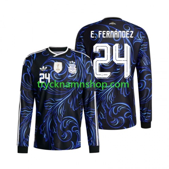 Argentina Enzo Fernandez 24 VM 2026 Tröja 2:a Matchställ Män Långärmad