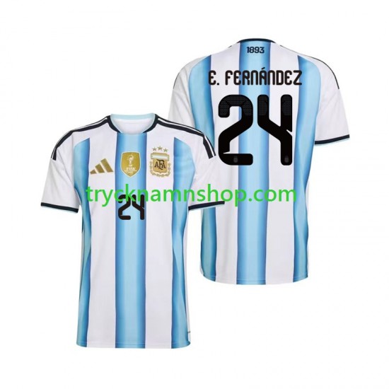 Argentina Enzo Fernandez 24 VM 2026 Tröja 1:a Matchställ Män Kortärmad