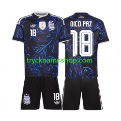 Argentina Nico Paz 18 VM 2026 Tröja 2:a Matchställ Barn Kortärmad