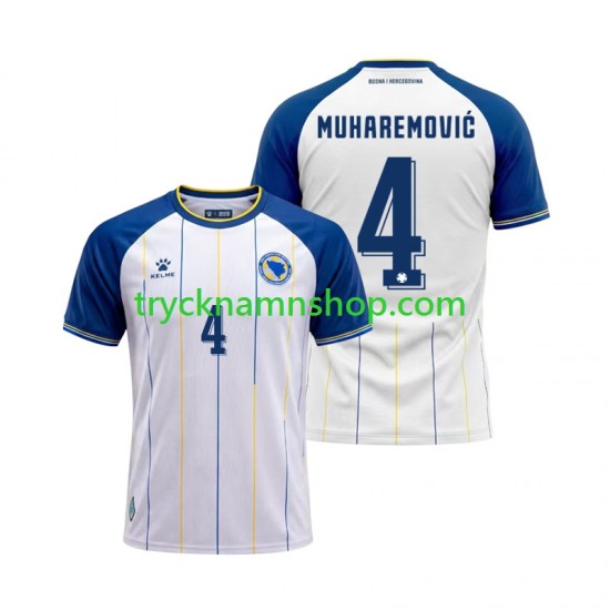 Bosnien Hercegovina Tarik Muharemovic 4 VM 2026 Tröja 2:a Matchställ Män Kortärmad