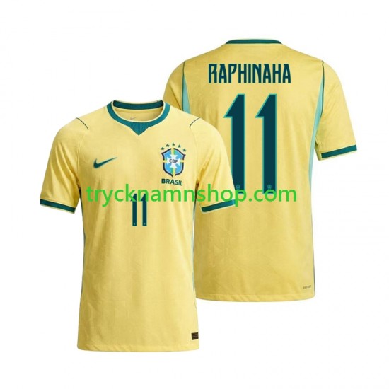 Brasilien Raphinha 11 VM 2026 Tröja 1:a Matchställ Män Kortärmad