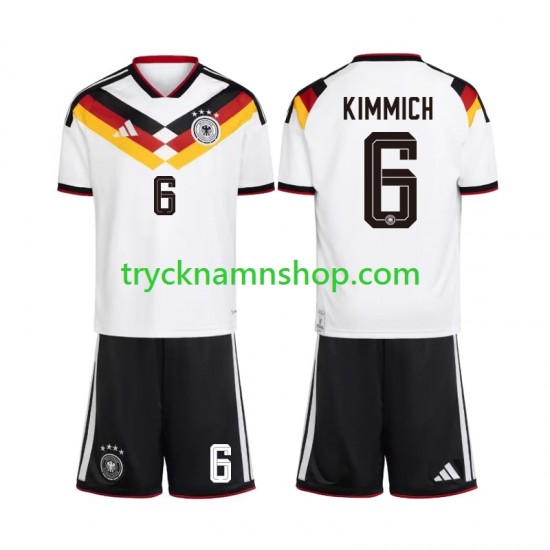 Tyskland Joshua Kimmich 6 VM 2026 Tröja 1:a Matchställ Barn Kortärmad