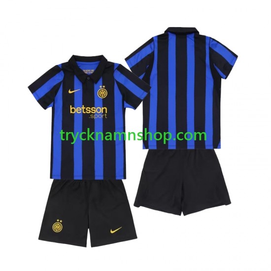 Inter Milan 2026-2027 Tröja 1:a Matchställ Barn Kortärmad