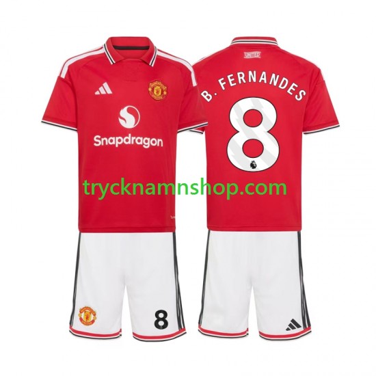 Manchester United Bruno Fernandes 8 2026-2027 Tröja 1:a Matchställ Barn Kortärmad
