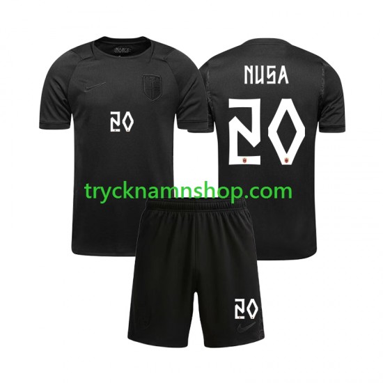 Norge Antonio NUSA 20 VM 2026 Tröja 2:a Matchställ Barn Kortärmad