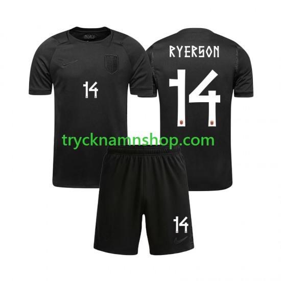 Norge Julian Ryerson 14 VM 2026 Tröja 2:a Matchställ Barn Kortärmad