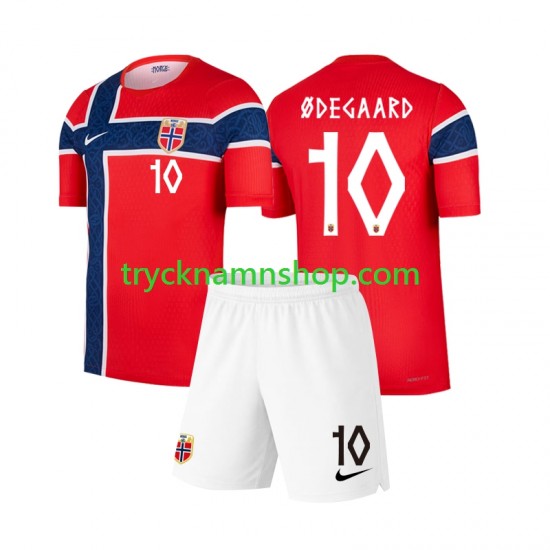Norge Martin Odegaard 10 VM 2026 Tröja 1:a Matchställ Barn Kortärmad
