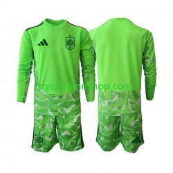 Spanien Målvakt 6th Green color VM 2026 Tröja Barn Långärmad