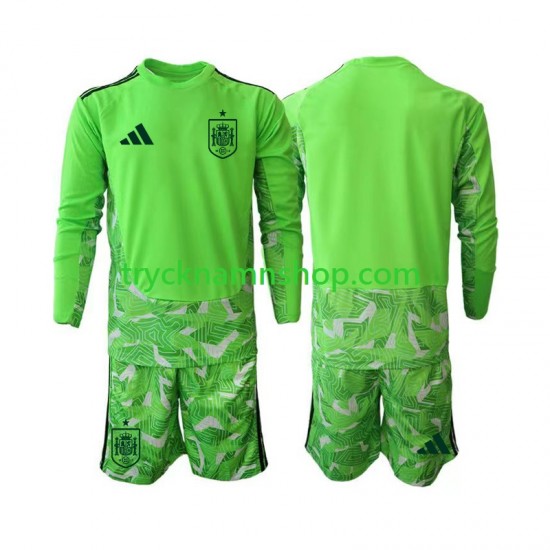 Spanien Målvakt 6th Green color VM 2026 Tröja Barn Långärmad
