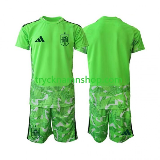 Spanien Målvakt 6th Green color VM 2026 Tröja Barn Kortärmad