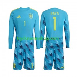 Spanien Målvakt David Raya 1 VM 2026 Tröja 1:a Matchställ Barn Långärmad