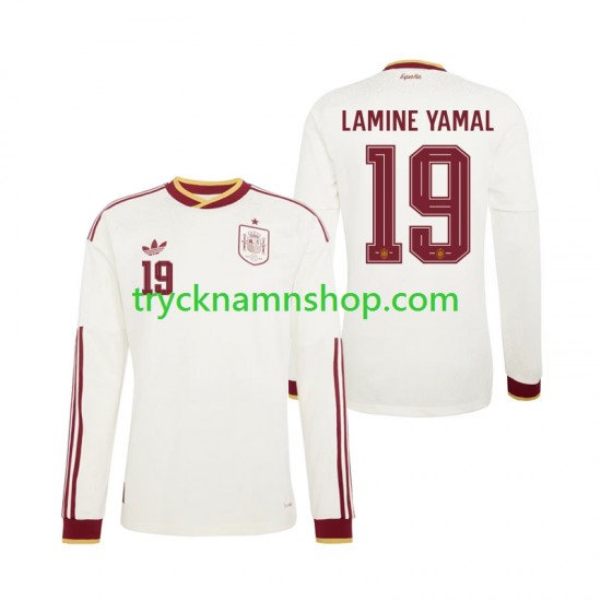 Spanien Lamine Yamal 19 VM 2026 Tröja 2:a Matchställ Män Långärmad