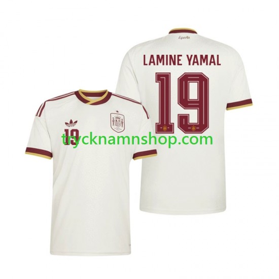 Spanien Lamine Yamal 19 VM 2026 Tröja 2:a Matchställ Män Kortärmad