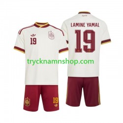Spanien Lamine Yamal 19 VM 2026 Tröja 2:a Matchställ Barn Kortärmad