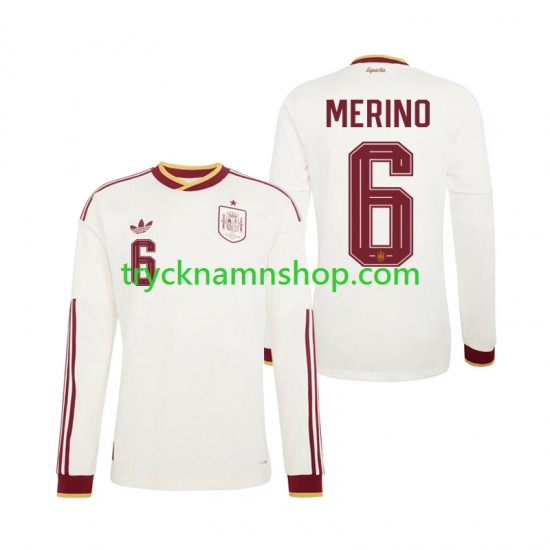 Spanien Mikel Merino 6 VM 2026 Tröja 2:a Matchställ Män Långärmad