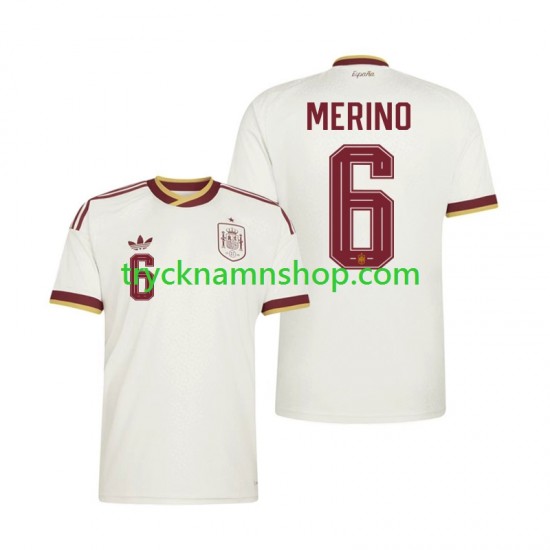 Spanien Mikel Merino 6 VM 2026 Tröja 2:a Matchställ Män Kortärmad