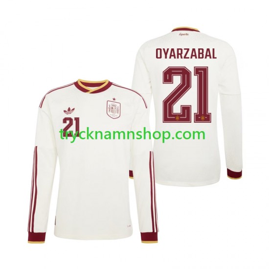 Spanien Mikel Oyarzabal 21 VM 2026 Tröja 2:a Matchställ Män Långärmad