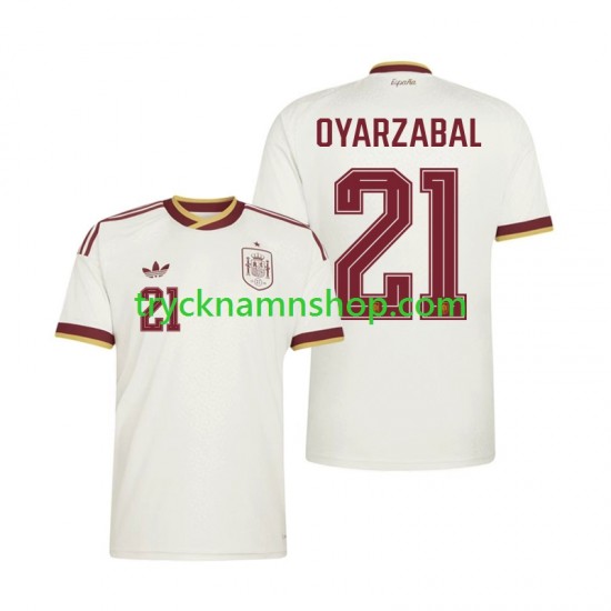 Spanien Mikel Oyarzabal 21 VM 2026 Tröja 2:a Matchställ Män Kortärmad