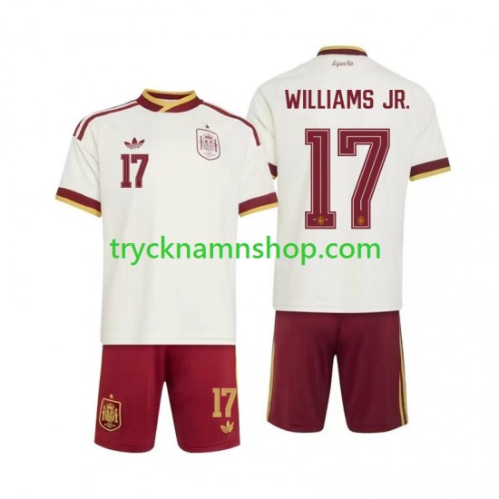 Spanien Nico Williams 17 VM 2026 Tröja 2:a Matchställ Barn Kortärmad