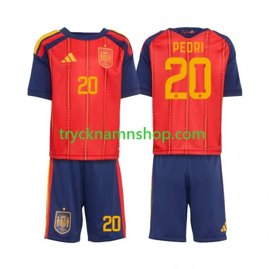 Spanien Pedri 20 VM 2026 Tröja 1:a Matchställ Barn Kortärmad