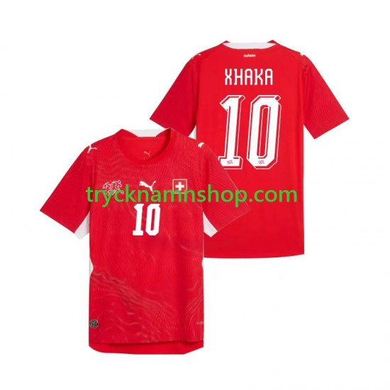 Schweiz Granit Xhaka 10 VM 2026 Tröja 1:a Matchställ Män Kortärmad