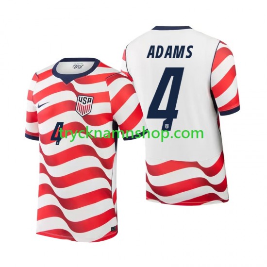 USA Tyler Adams 4 VM 2026 Tröja 1:a Matchställ Män Kortärmad
