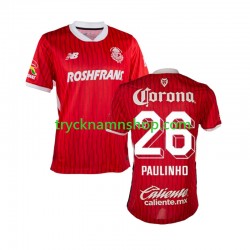 Deportivo Toluca Paulinho 26 2024-2025 Tröja 1:a Matchställ Män Kortärmad