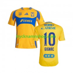 Tigres UANL Gignac 10 2024-2025 Tröja 1:a Matchställ Män Kortärmad