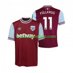 West Ham United FULLKRUG 11 2024-2025 Tröja 1:a Matchställ Män Kortärmad