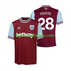 West Ham United SOUCEK 28 2024-2025 Tröja 1:a Matchställ Män Kortärmad
