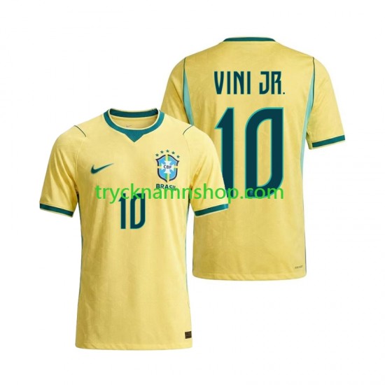 Brasilien Vinicius Junior 10 VM 2026 Tröja 1:a Matchställ Män Kortärmad