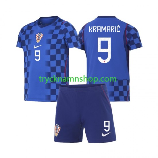 Kroatien Andrej Kramaric 9 VM 2026 Tröja 2:a Matchställ Barn Kortärmad
