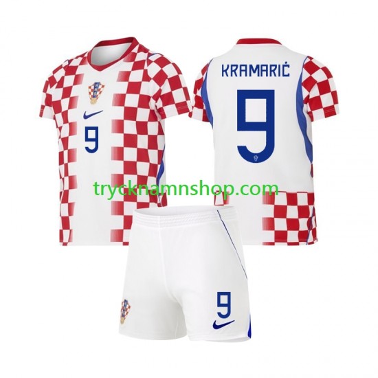 Kroatien Andrej Kramaric 9 VM 2026 Tröja 1:a Matchställ Barn Kortärmad